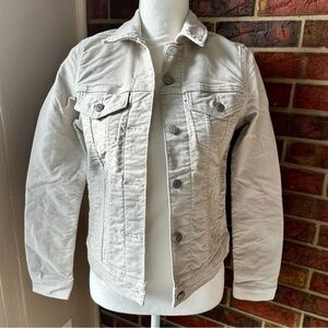 Levi's Beige Denim Classic Trucker Jacket Western Chic Cowboy Fall Festival Fun